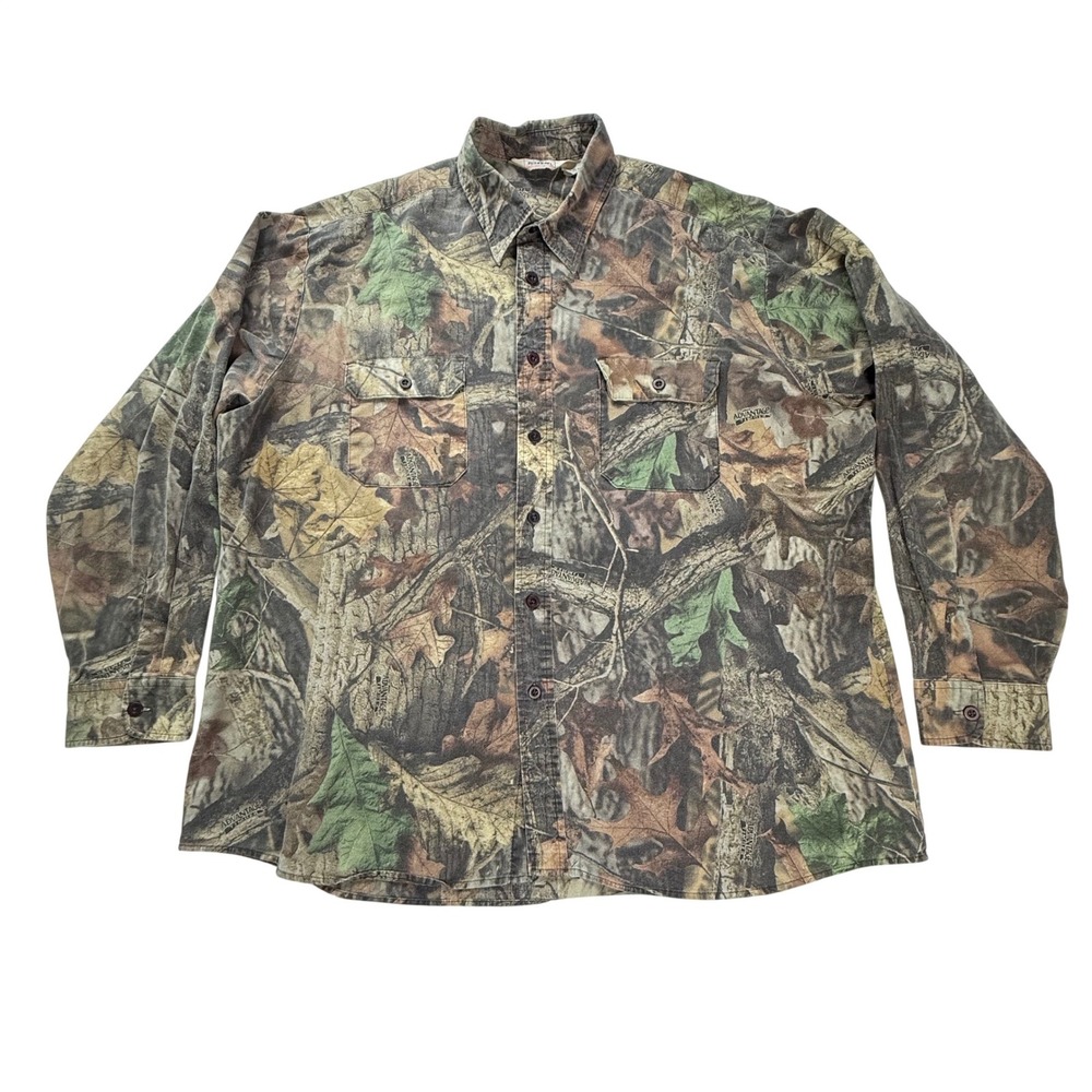 RedHead Mens 2XL Advantage Timber Camo Button Down Hunting Shirt Long Sleeve